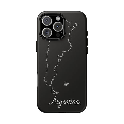 Argentina Outline Phone Case – Minimal Country Map Tough Case (iPhone, Samsung, Pixel)