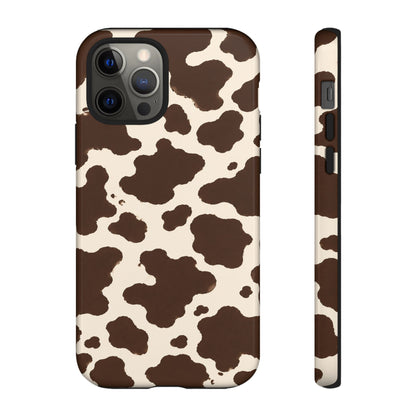Western Cow Print Tough Phone Case for iPhone Samsung Galaxy Pixel
