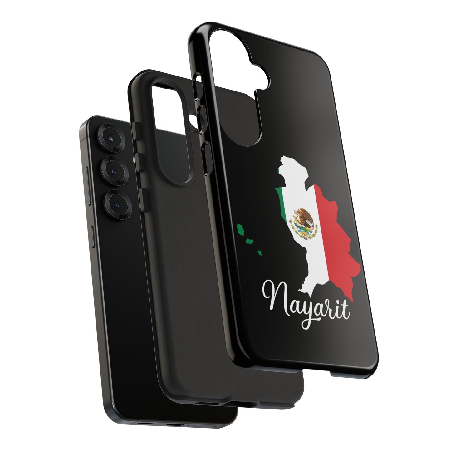 Nayarit Mexico Flag Map Phone Case | Mexican American Pride Tough Case for iPhone & Samsung