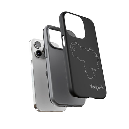 Venezuela Outline Phone Case – Minimal Country Map Tough Case (iPhone, Samsung, Pixel)