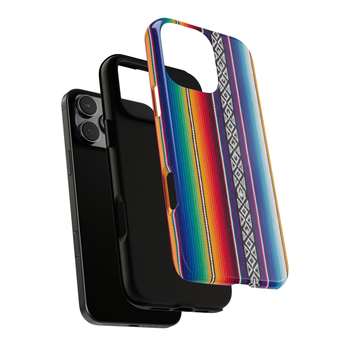 Serape Stripe Phone Case – Colorful Mexican Blanket Pattern Tough Case