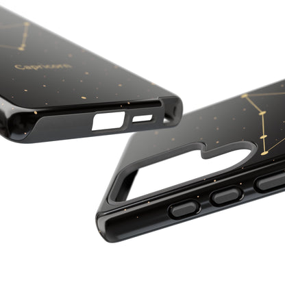 Capricorn Zodiac Constellation Phone Case – Luxe Gold Celestial Cover