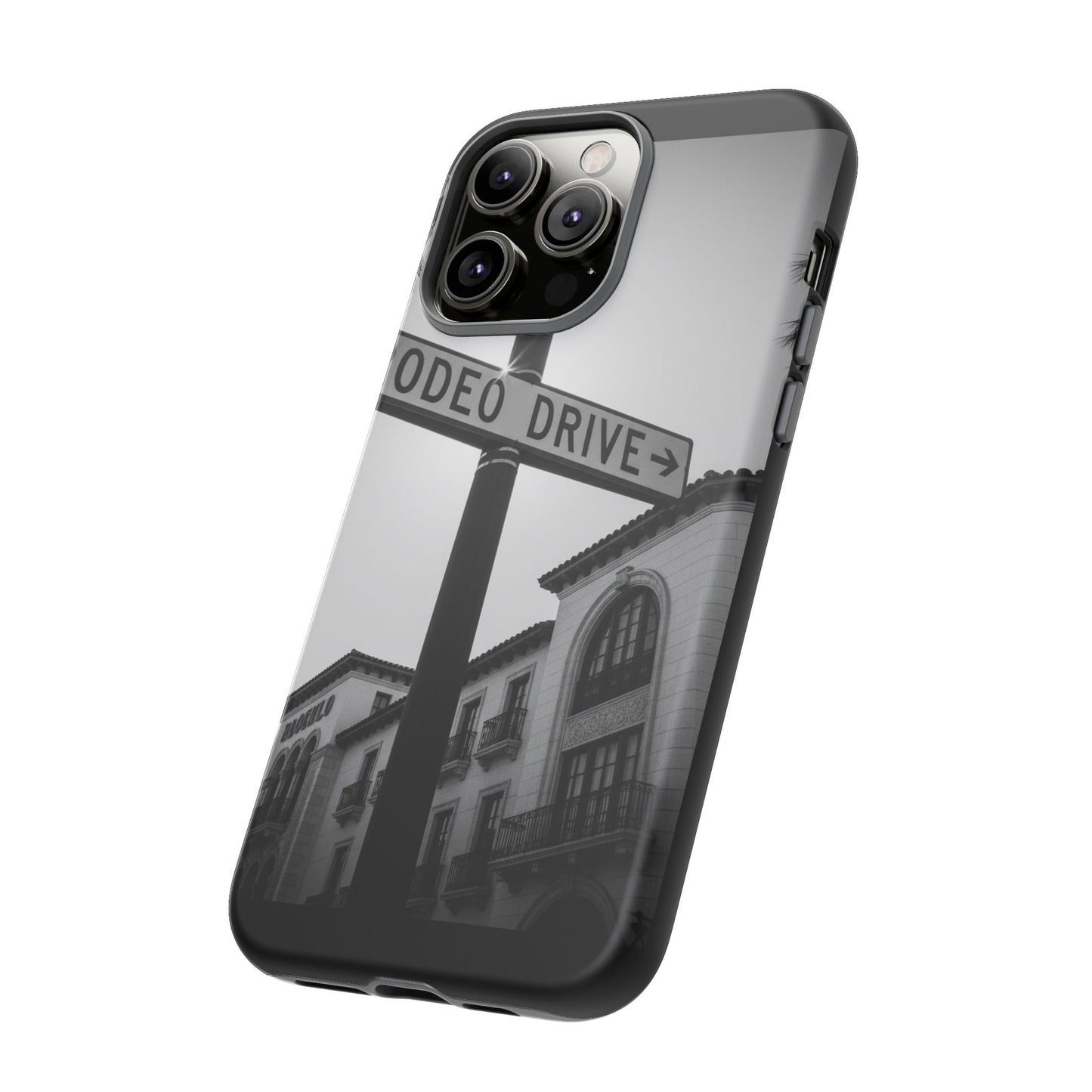 Rodeo Drive Phone Case | Los Angeles Aesthetic Black & White Photography | Luxury LA Street Tough Case for iPhone & Samsung