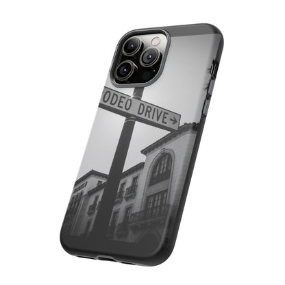 Rodeo Drive Phone Case | Los Angeles Aesthetic Black & White Photography | Luxury LA Street Tough Case for iPhone & Samsung