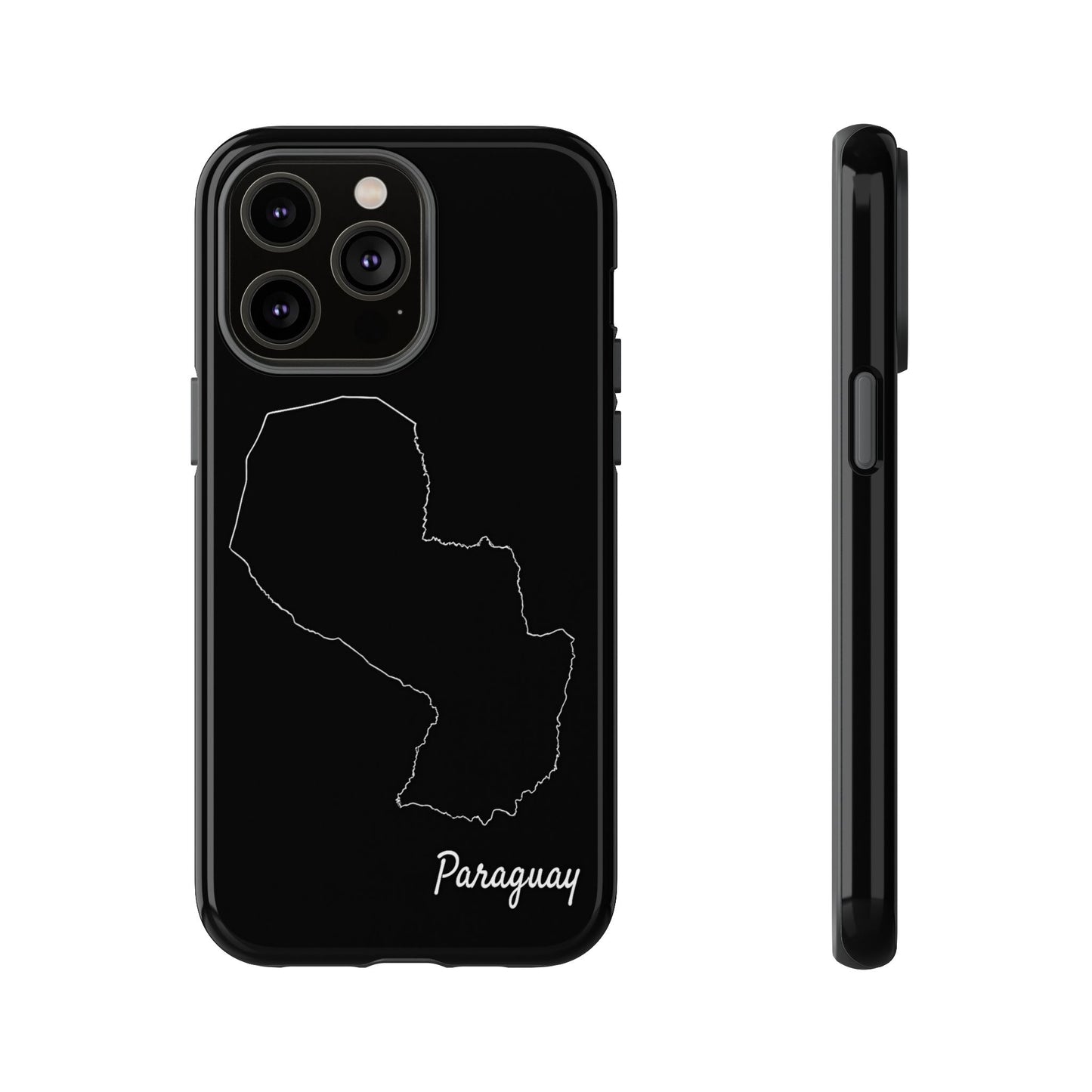 Paraguay Outline Phone Case – Minimal Country Map Tough Case (iPhone, Samsung, Pixel)