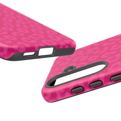 Hot Pink Leopard Print Phone Case – Bold Coquette Leopard Tough Case