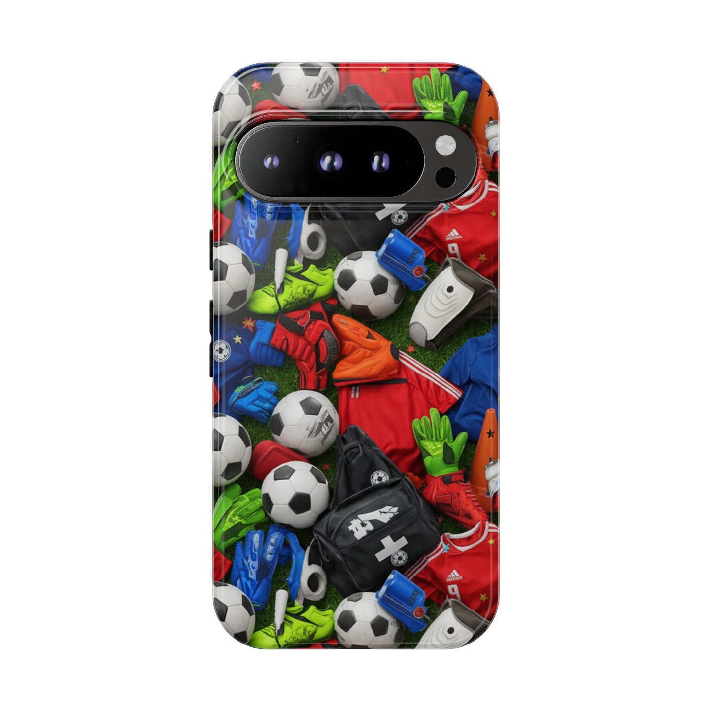 Soccer Ball Pattern Phone Case – Sports Fan Tough Protective Game Day Case