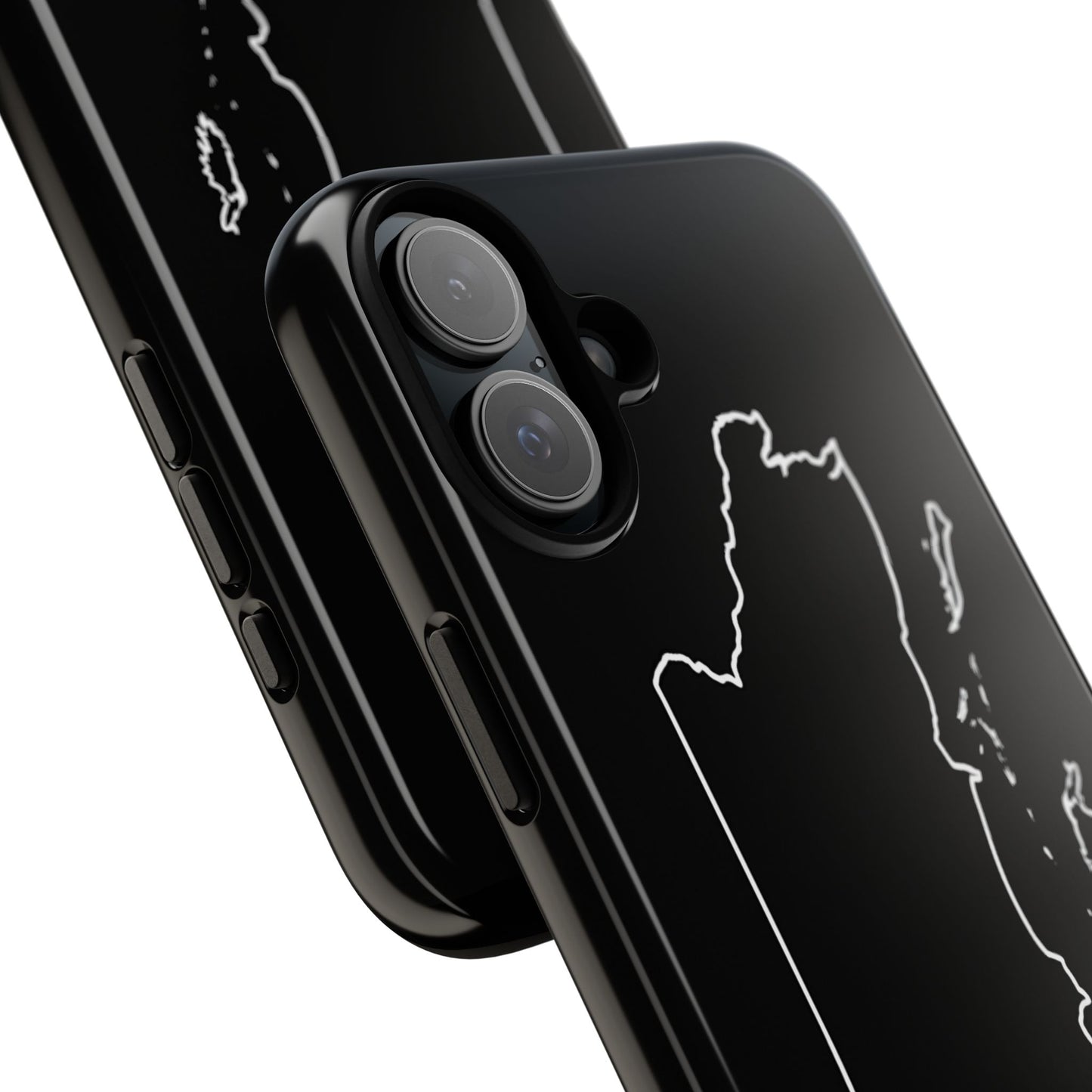 Belize Outline Phone Case – Minimal Country Map Tough Case (iPhone, Samsung, Pixel)