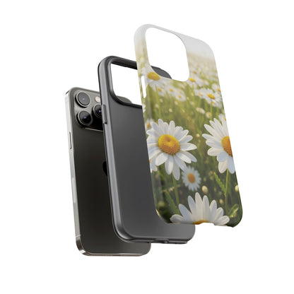 Daisy Phone Case – Floral Spring Field Tough Protective Case (iPhone, Samsung, Pixel)