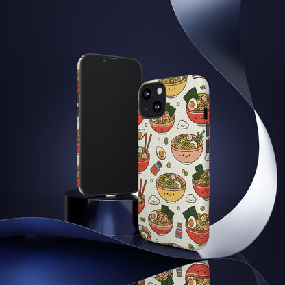 Kawaii Ramen Phone Case – Cute Japanese Food Pattern | Noodle Bowl Aesthetic Case