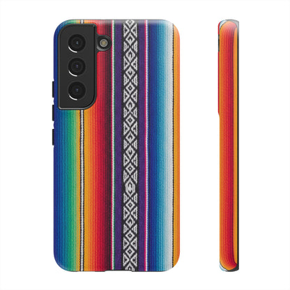 Serape Stripe Phone Case – Colorful Mexican Blanket Pattern Tough Case