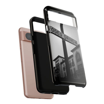 Rodeo Drive Phone Case | Los Angeles Aesthetic Black & White Photography | Luxury LA Street Tough Case for iPhone & Samsung