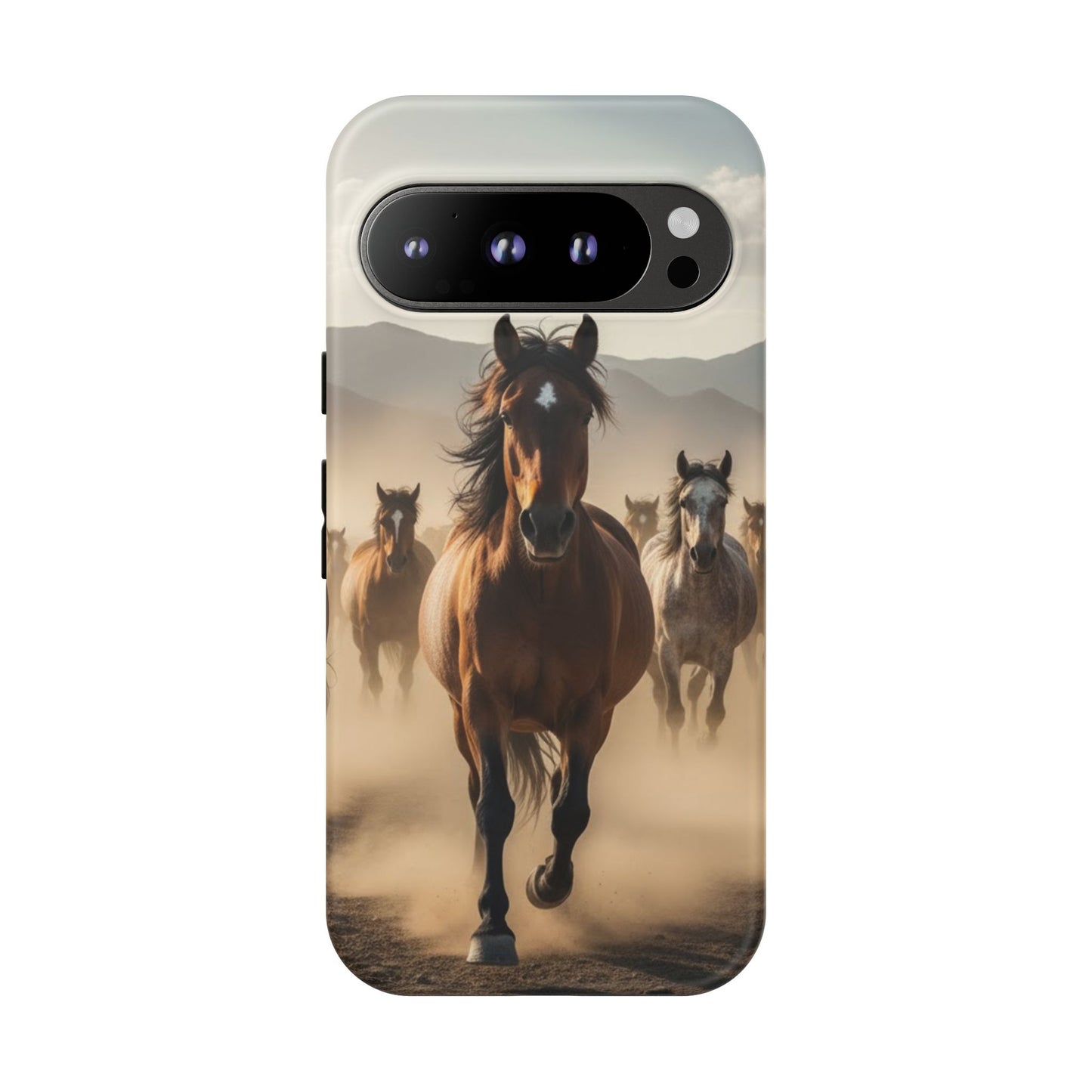 Running Horses Phone Case | Wild Mustang Herd Tough Protective Cover
