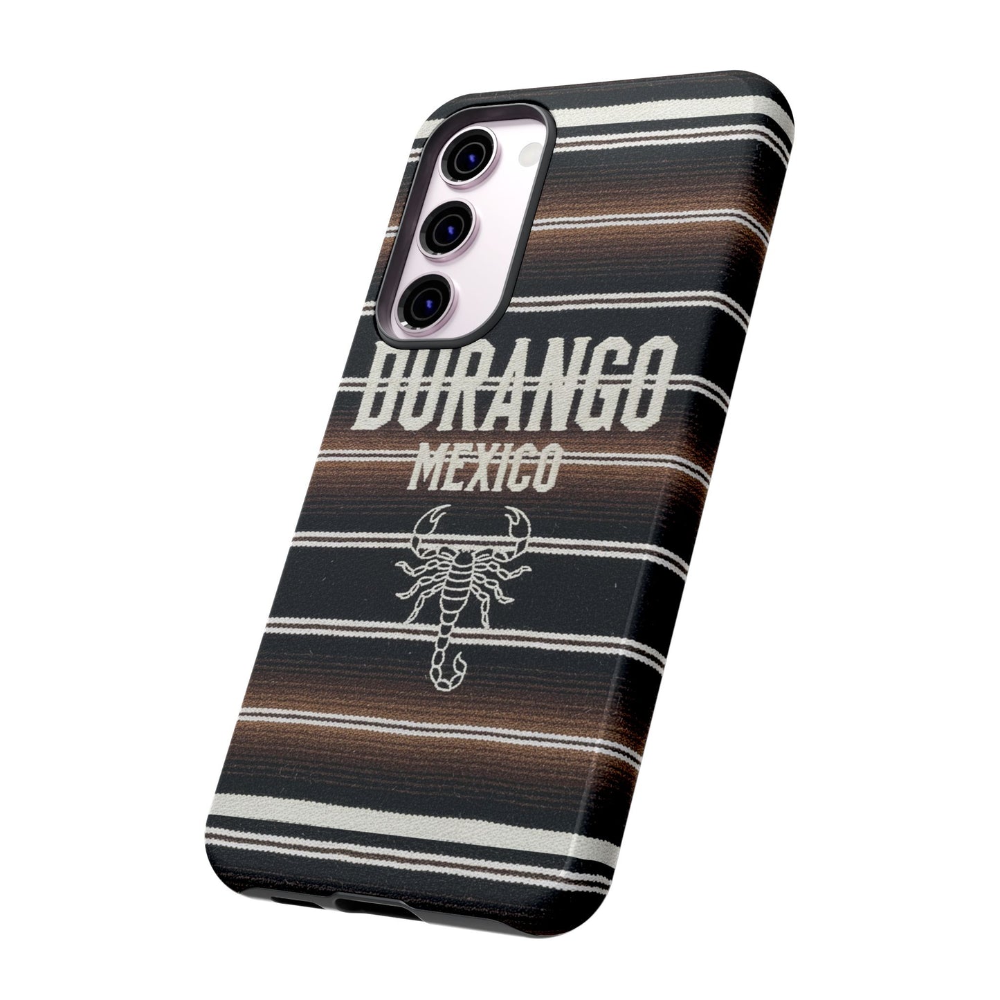 Durango Mexico Phone Case | Serape Scorpion Western Design | Mexican Heritage Tough Case for iPhone & Samsung