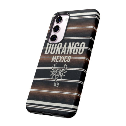 Durango Mexico Phone Case | Serape Scorpion Western Design | Mexican Heritage Tough Case for iPhone & Samsung