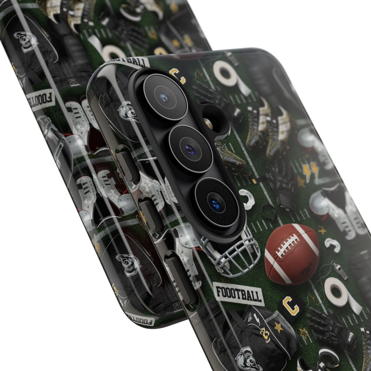 Football Pattern Phone Case – Sports Fan Tough Protective Game Day Case