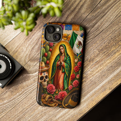 Virgen de Guadalupe Phone Case Mexican Floral iPhone Samsung Pixel Case