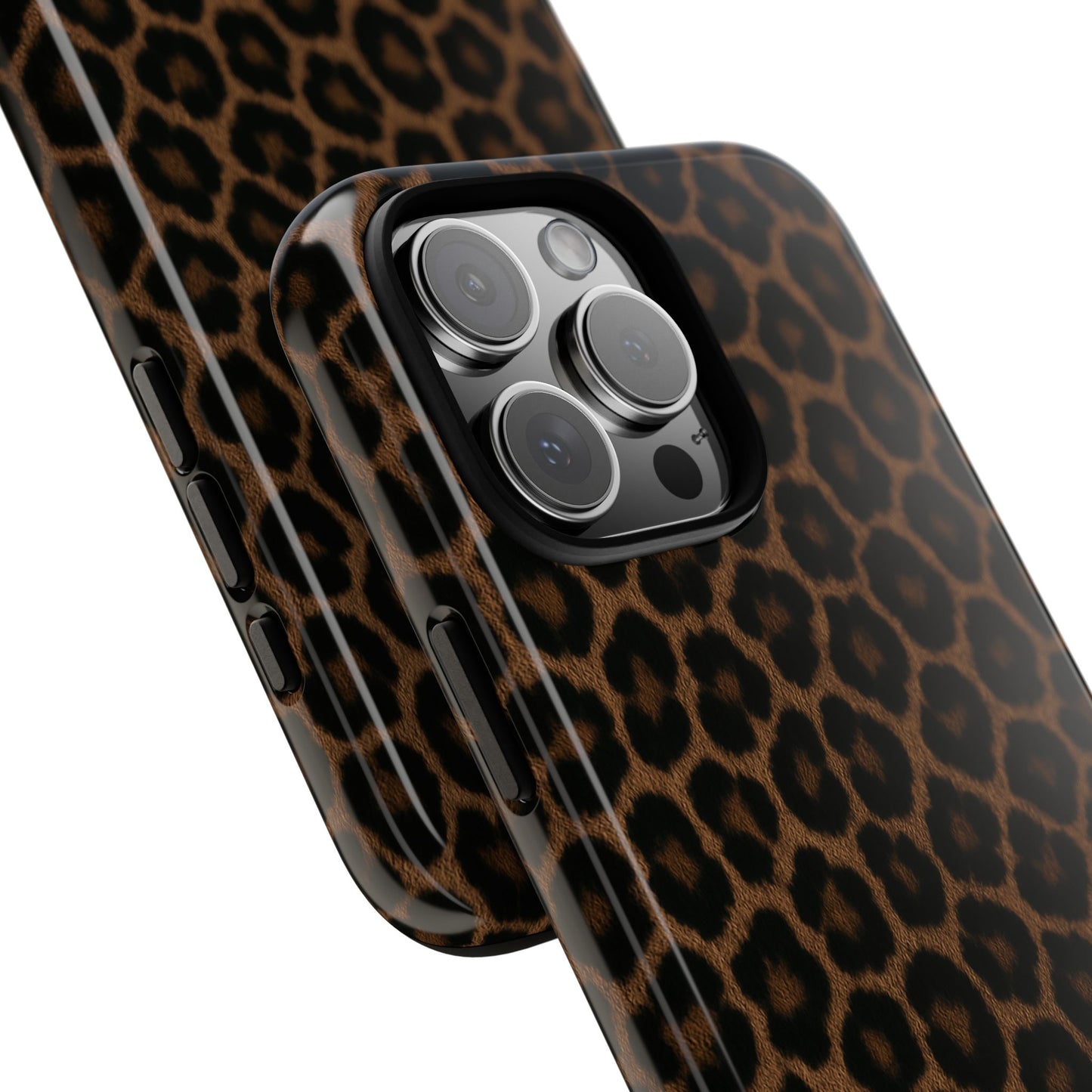Brown Leopard Print Phone Case | Classic Animal Print Aesthetic Tough Protective Case