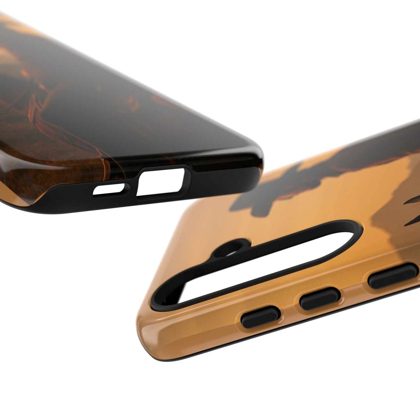 Western Cowboy Sunset Phone Case | Horse Rider Desert Aesthetic Tough Protective Case