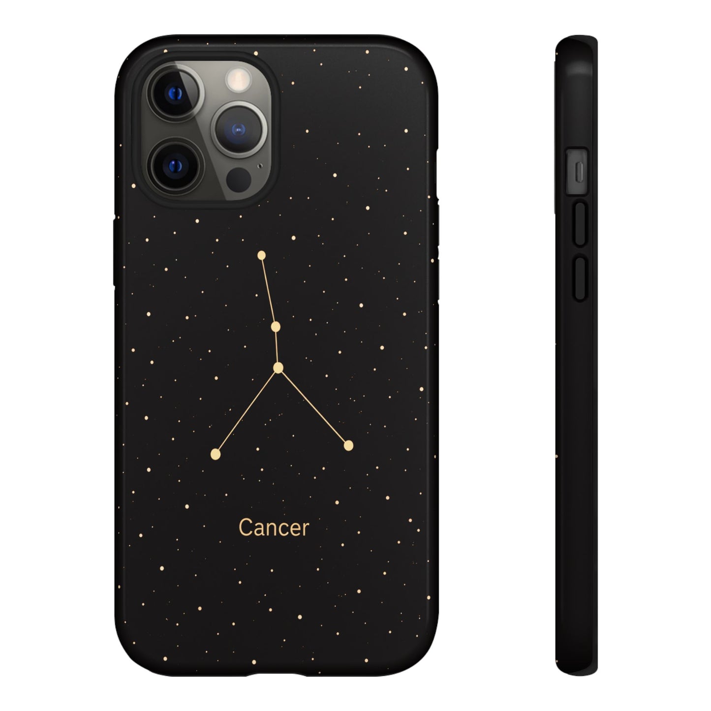 Cancer Zodiac Constellation Phone Case – Luxe Gold Celestial Cover