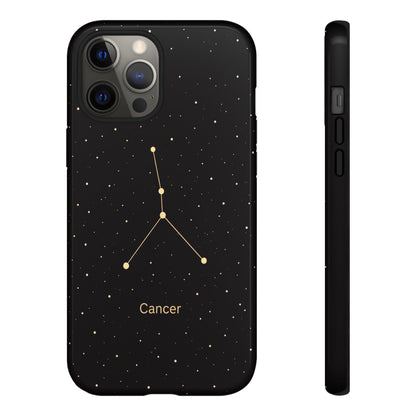 Cancer Zodiac Constellation Phone Case – Luxe Gold Celestial Cover