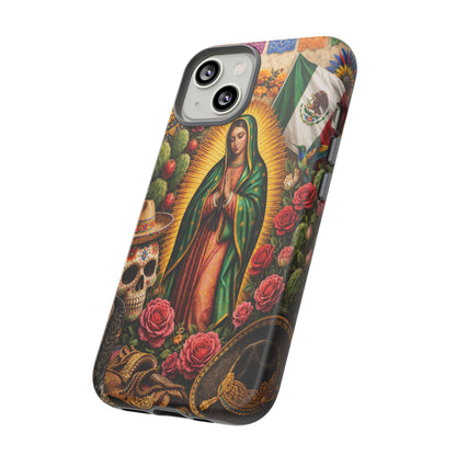 Virgen de Guadalupe Phone Case Mexican Floral iPhone Samsung Pixel Case