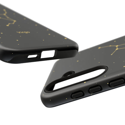 Virgo Zodiac Constellation Phone Case – Luxe Gold Celestial Cover