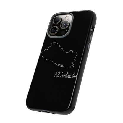 El Salvador Outline Phone Case – Minimal Country Map Tough Case (iPhone, Samsung, Pixel)