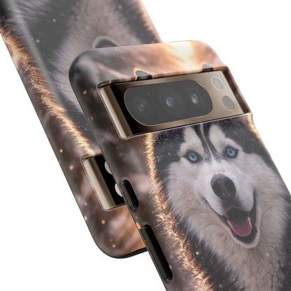 Siberian Husky Tough Phone Case | Blue Eyes Dog Cover Protective iPhone Case