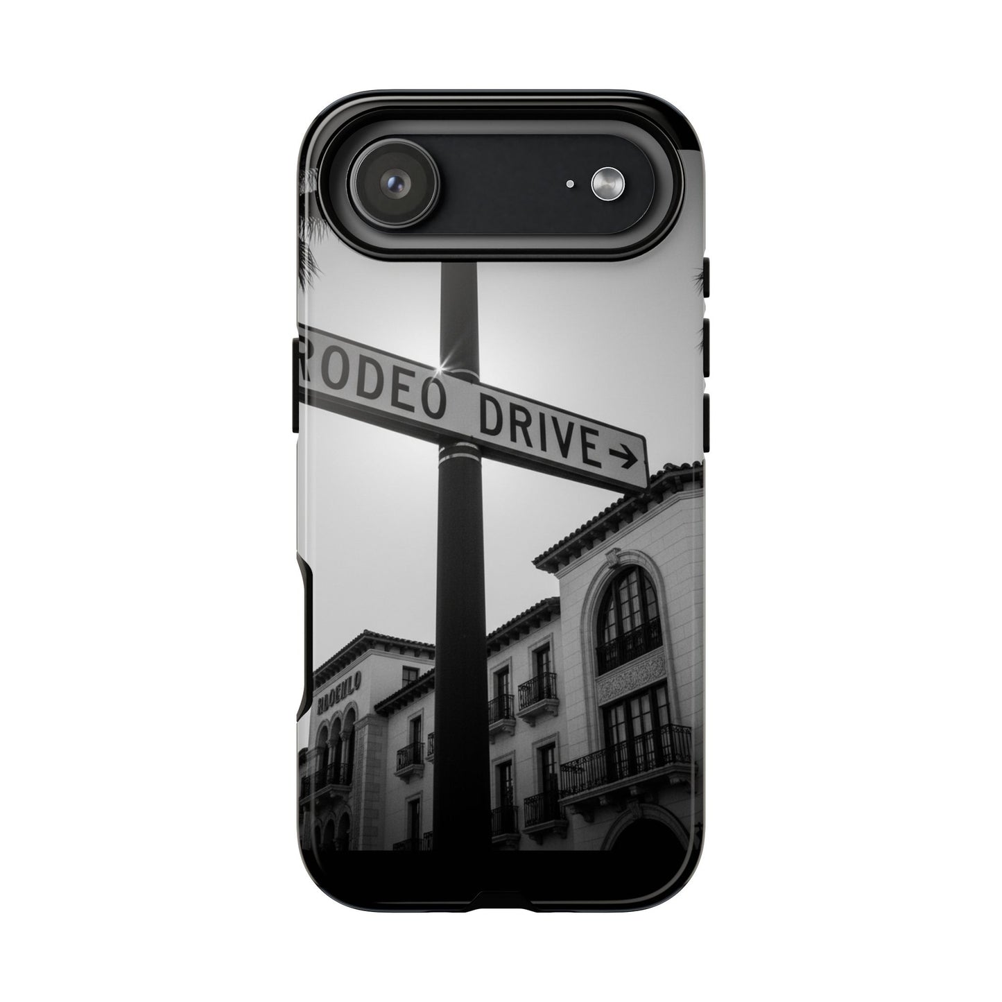 Rodeo Drive Phone Case | Los Angeles Aesthetic Black & White Photography | Luxury LA Street Tough Case for iPhone & Samsung