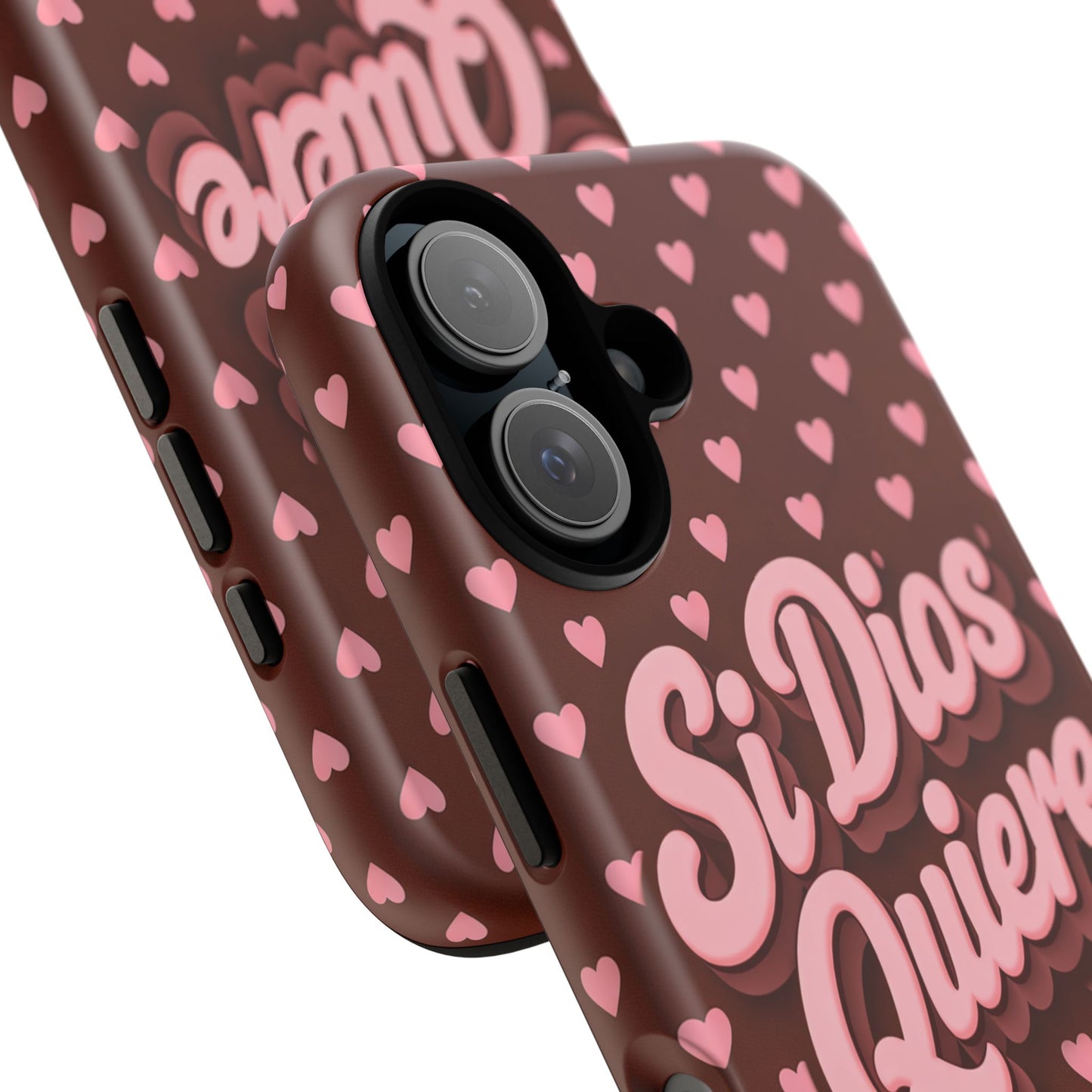 Si Dios Quiere Phone Case Latina Aesthetic Pink Hearts iPhone Samsung