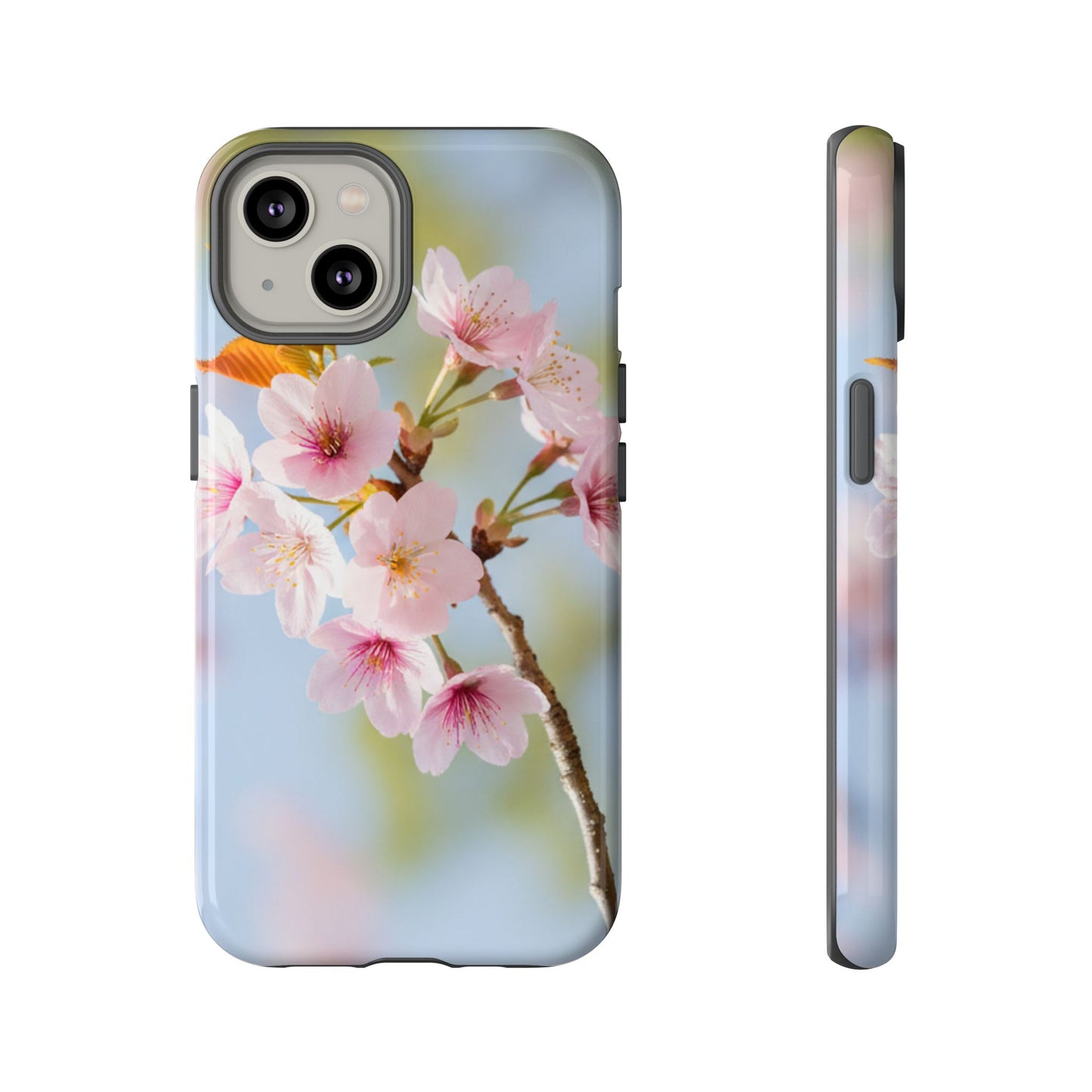 Cherry Blossom Phone Case – Pink Floral Tough Case (iPhone, Samsung Galaxy, Pixel)