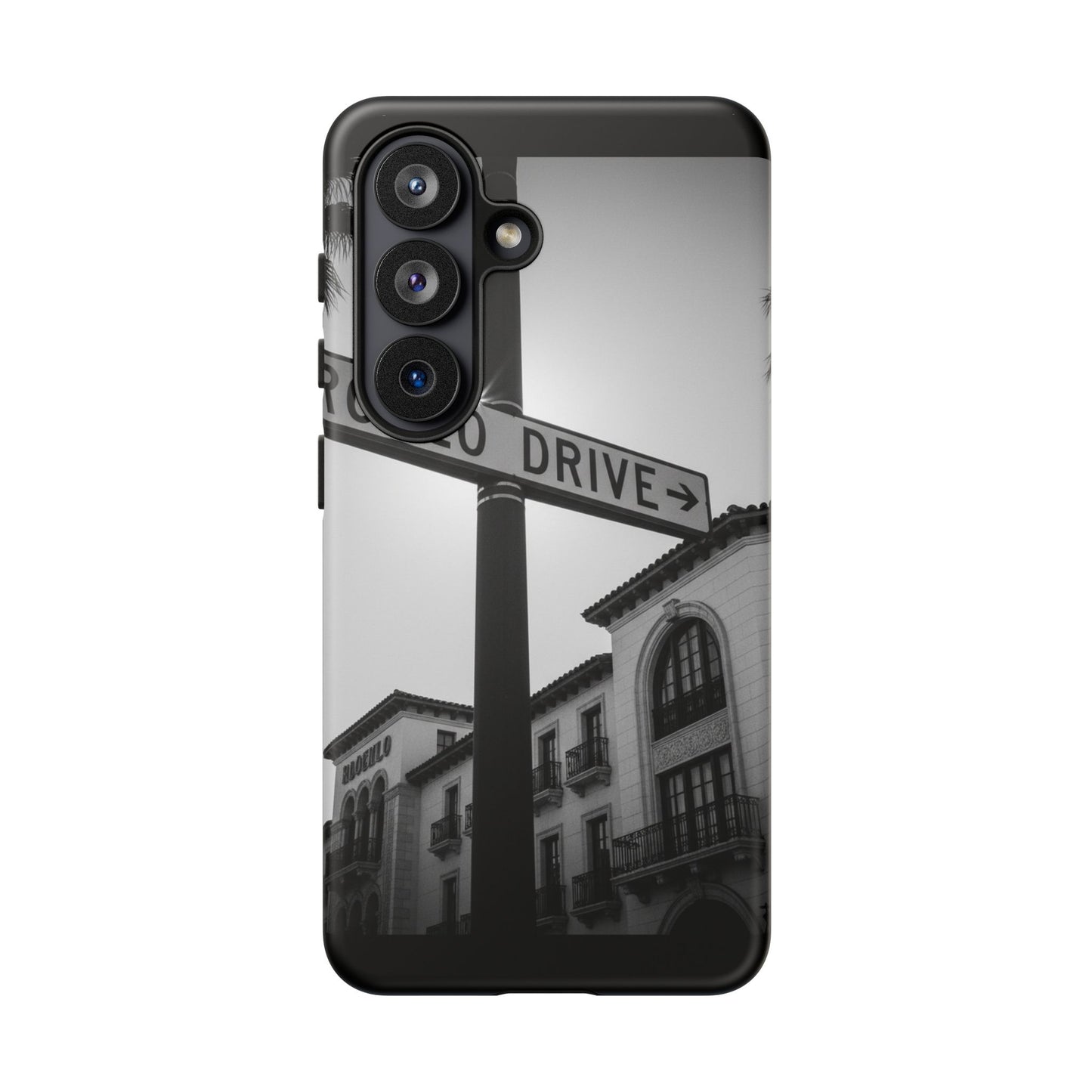Rodeo Drive Phone Case | Los Angeles Aesthetic Black & White Photography | Luxury LA Street Tough Case for iPhone & Samsung