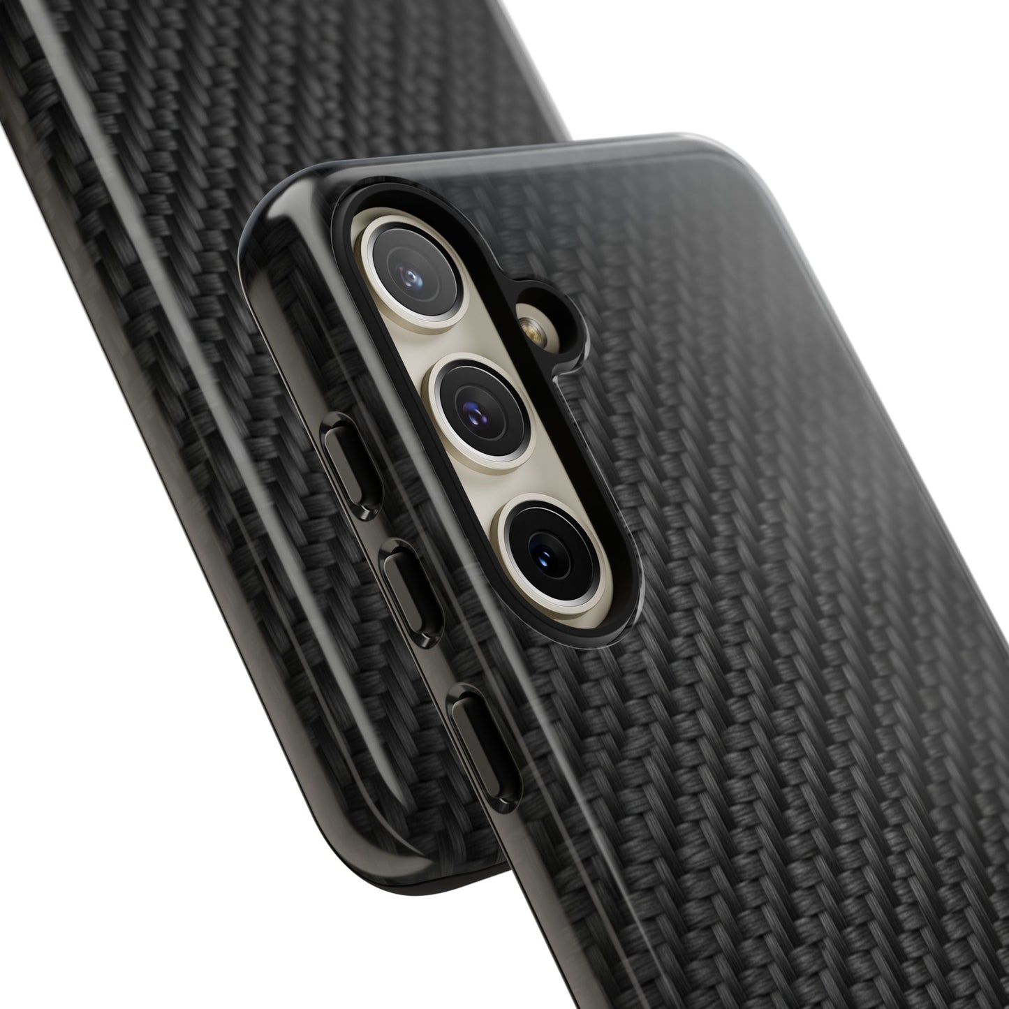 Carbon Fiber Inspired Phone Case – Rugged Slim Protective Tech Case for iPhone & Samsung
