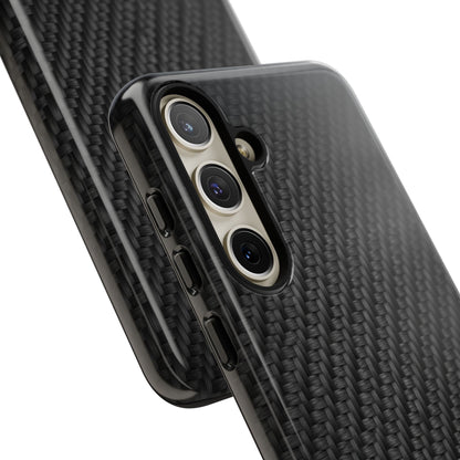 Carbon Fiber Inspired Phone Case – Rugged Slim Protective Tech Case for iPhone & Samsung