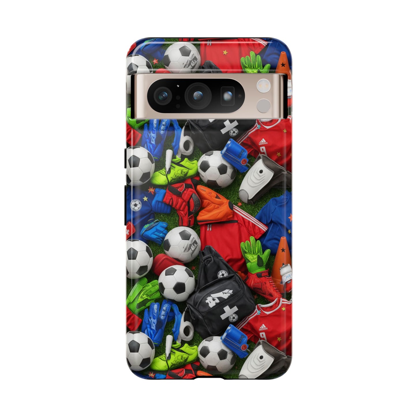 Soccer Ball Pattern Phone Case – Sports Fan Tough Protective Game Day Case