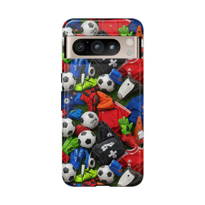 Soccer Ball Pattern Phone Case – Sports Fan Tough Protective Game Day Case