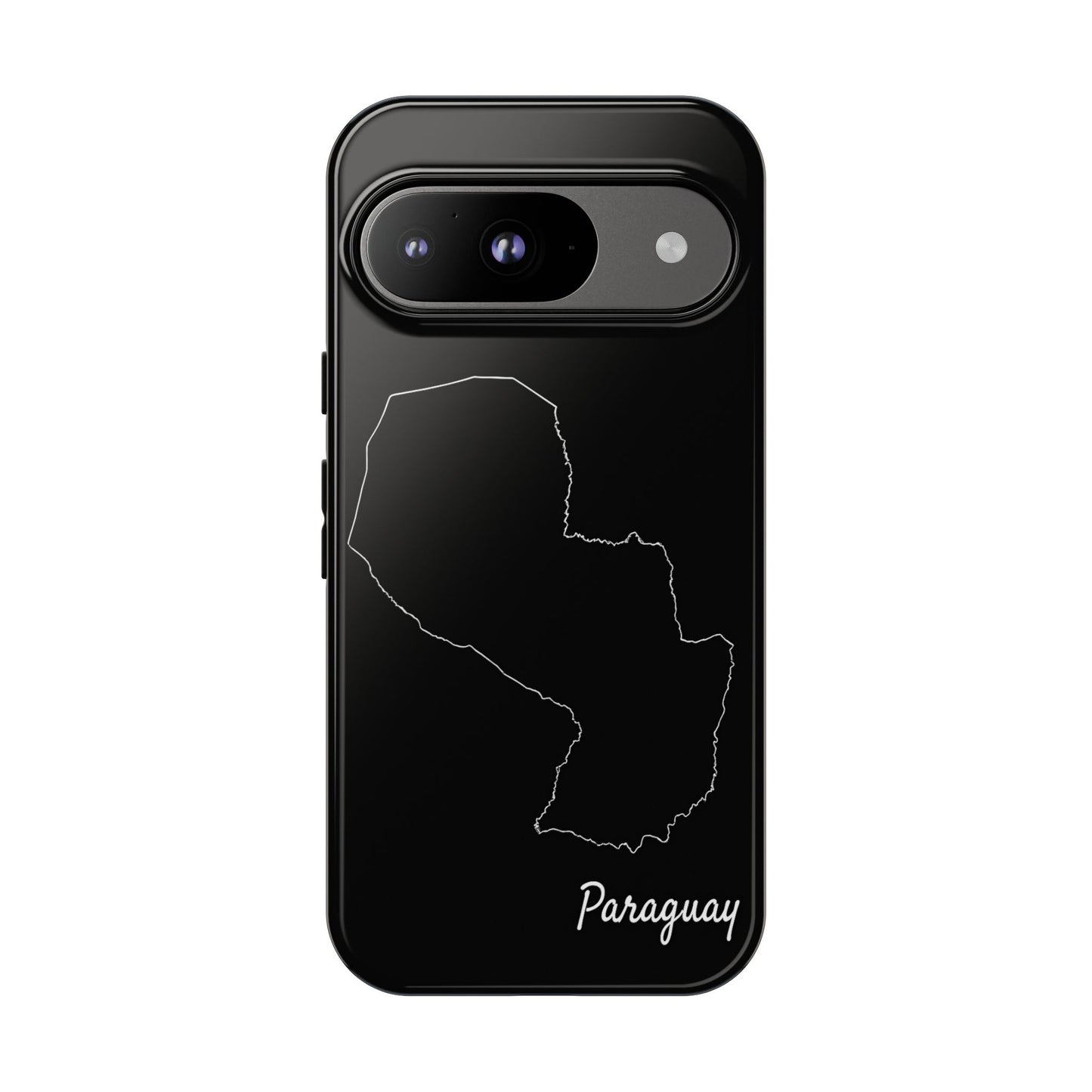 Paraguay Outline Phone Case – Minimal Country Map Tough Case (iPhone, Samsung, Pixel)