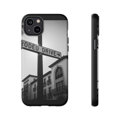 Rodeo Drive Phone Case | Los Angeles Aesthetic Black & White Photography | Luxury LA Street Tough Case for iPhone & Samsung