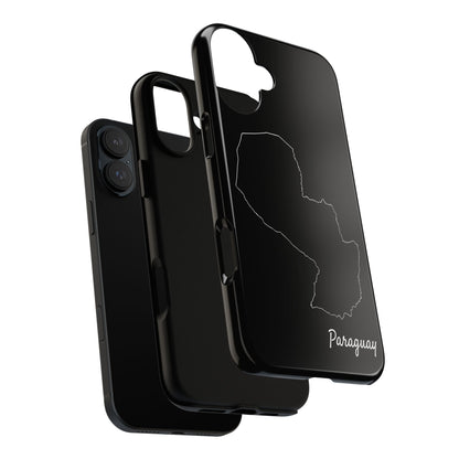 Paraguay Outline Phone Case – Minimal Country Map Tough Case (iPhone, Samsung, Pixel)