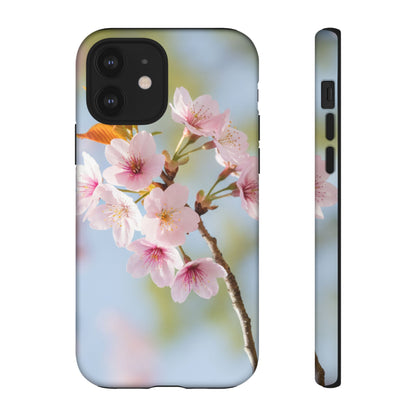 Cherry Blossom Phone Case – Pink Floral Tough Case (iPhone, Samsung Galaxy, Pixel)