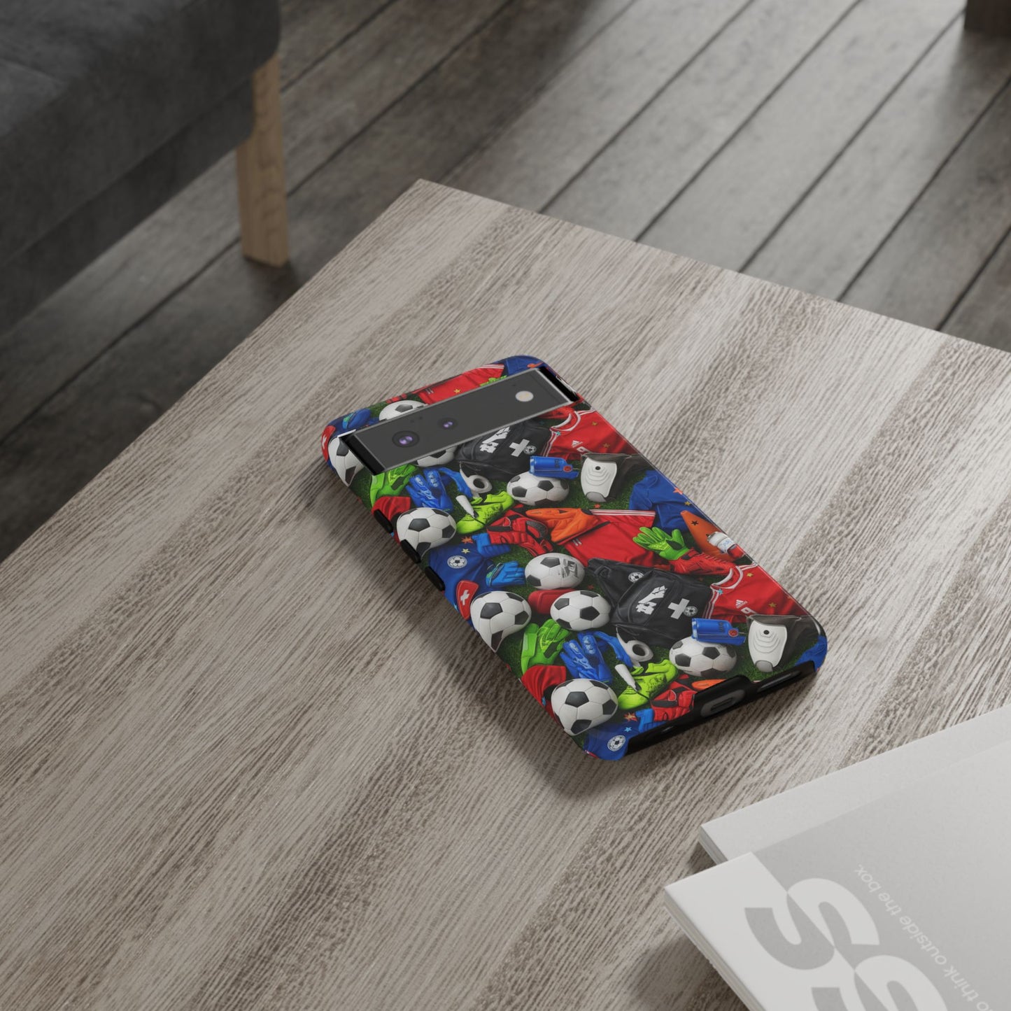 Soccer Ball Pattern Phone Case – Sports Fan Tough Protective Game Day Case