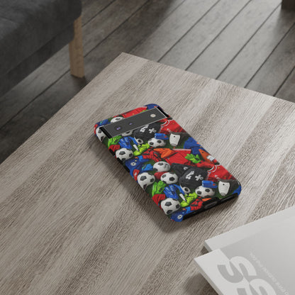Soccer Ball Pattern Phone Case – Sports Fan Tough Protective Game Day Case