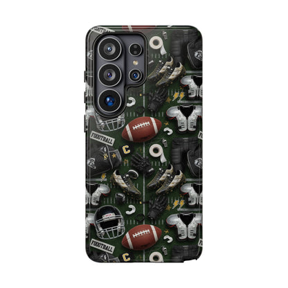 Football Pattern Phone Case – Sports Fan Tough Protective Game Day Case