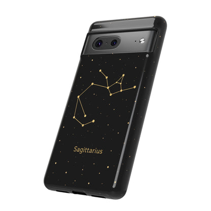 Sagittarius Zodiac Constellation Phone Case – Luxe Gold Celestial Cover
