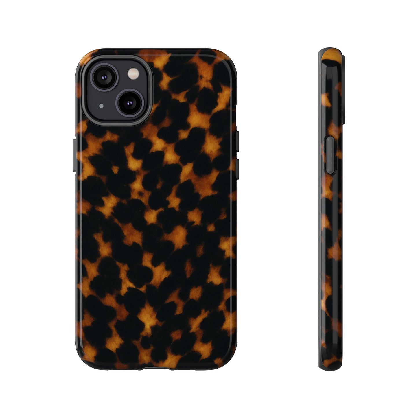 Tortoiseshell Phone Case – Brown Leopard Pattern Luxury Tough Protective Case