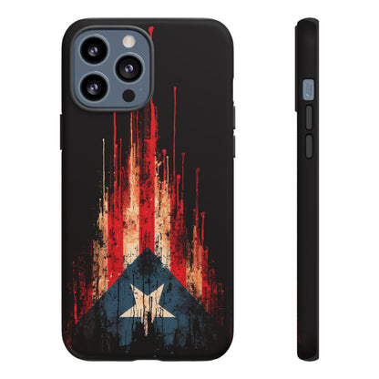 Puerto Rico Flag Phone Case | Distressed Puerto Rican Flag Tough Case | Boricua Pride Protective iPhone Samsung Cover