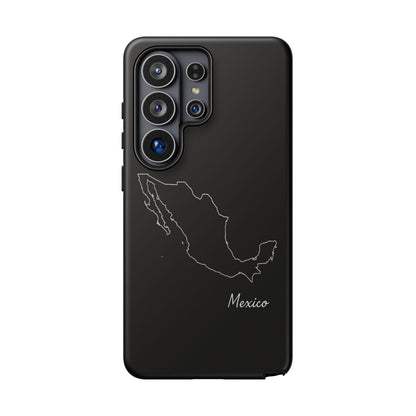 Mexico Outline Phone Case – Minimal Country Map Tough Case (iPhone, Samsung, Pixel)