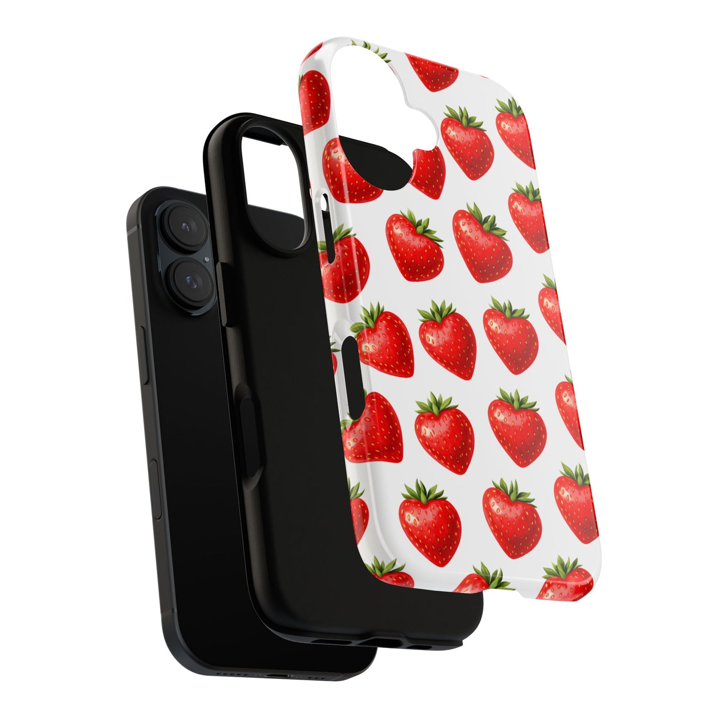 Cute Strawberry Phone Case – Aesthetic Fruit Pattern Protective Cover for Iphone, Samsung Galaxy and Pixel