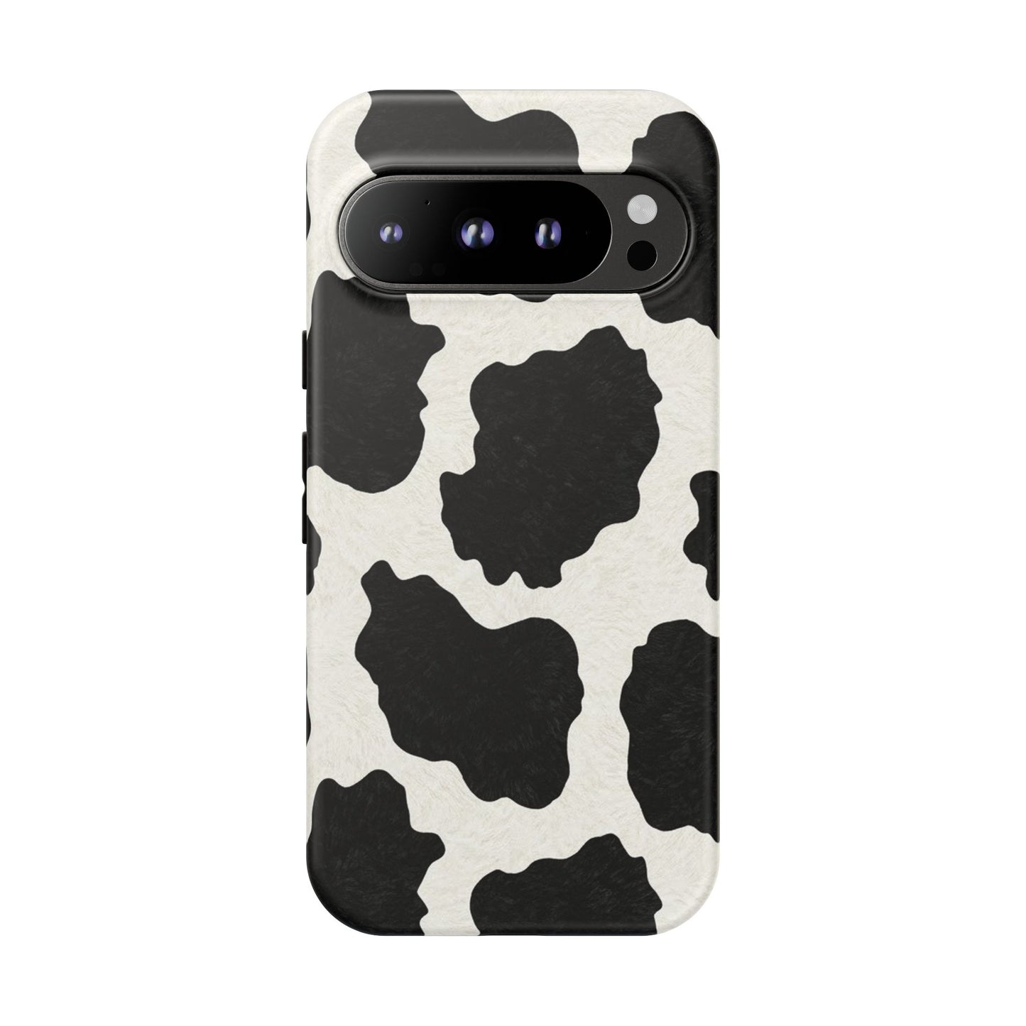 Black & White Cow Print Phone Case | Aesthetic Tough Protective Case